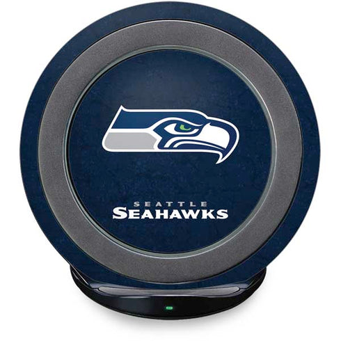 NFL Seattle Seahawks Distressed Fast Charge Wireless Charging Stand Skin